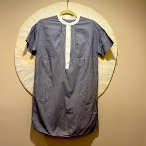 Ladies Vince dress Blue and white stripe